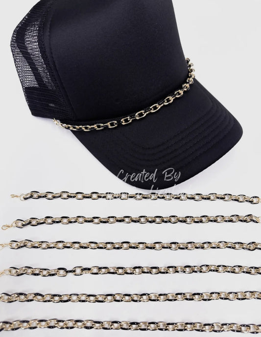 Black Links Trucker Hat Chain