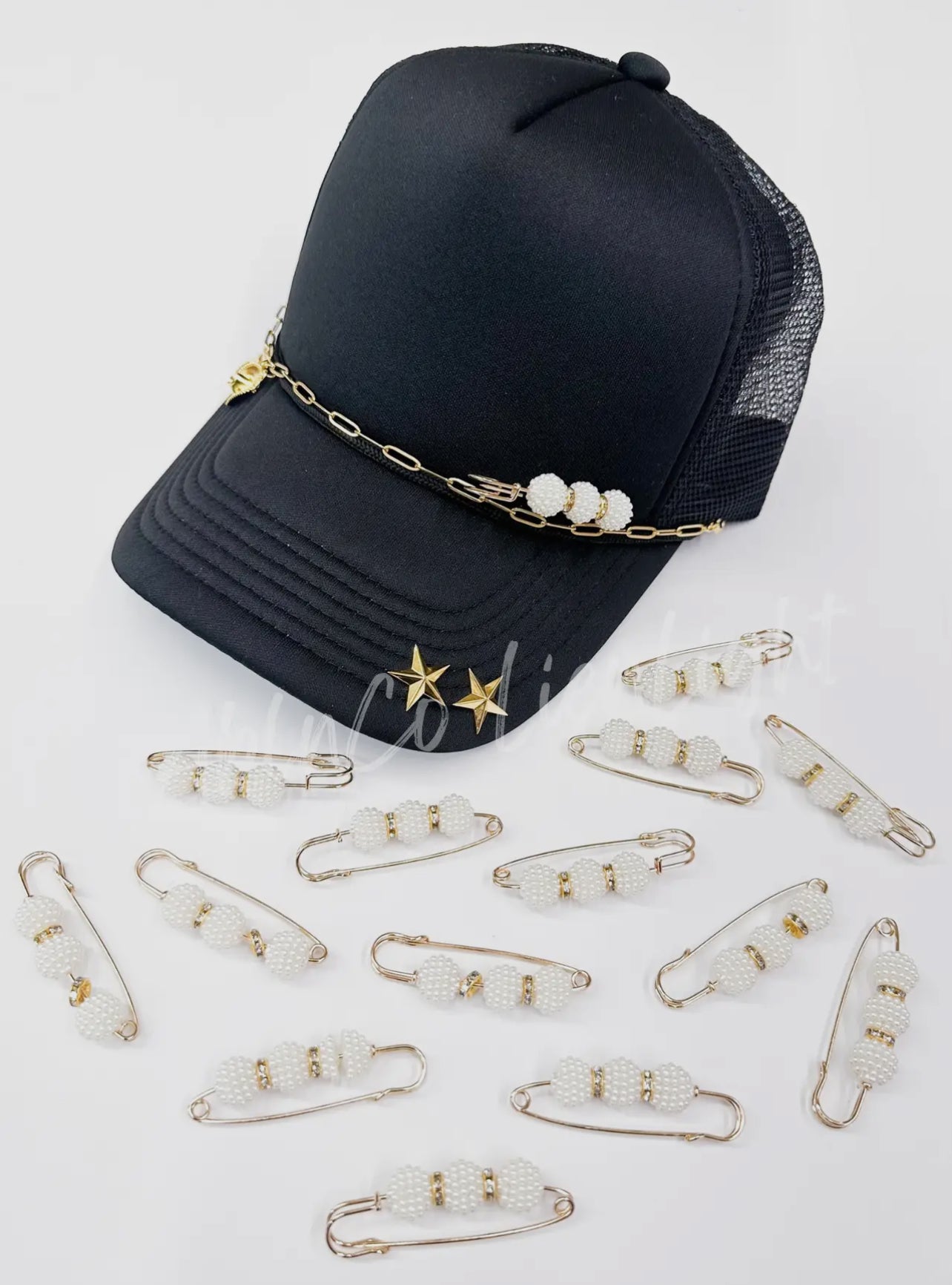 Pearl Triple Ball Trucker Hat Pin