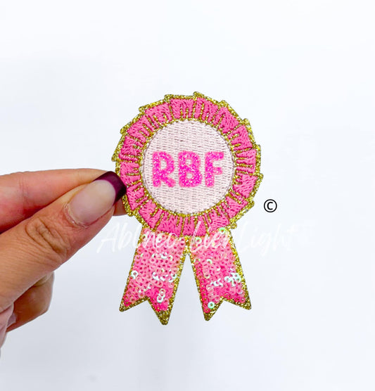 RBF Ribbon Sequin Embroidery Patch