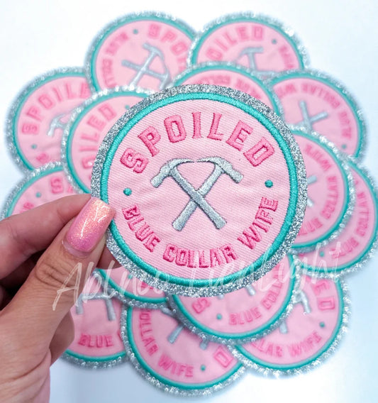 Spoiled Blue Collar Wife Patch