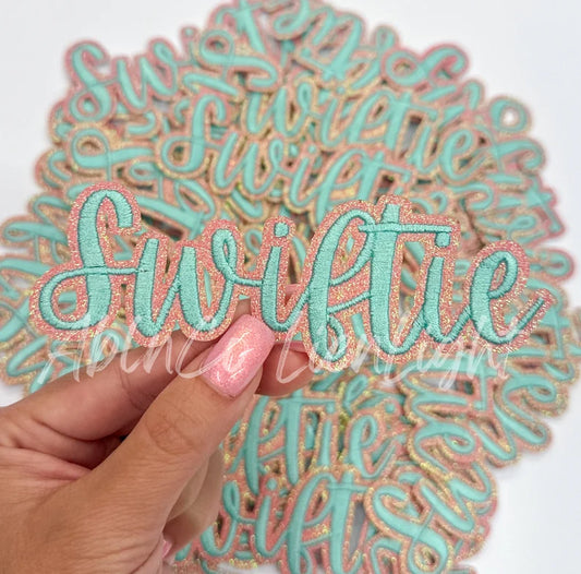 Swiftie Turquoise Iron On Patch