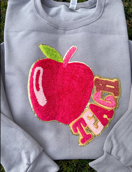 PINK Apple TEACH Sweatshirt