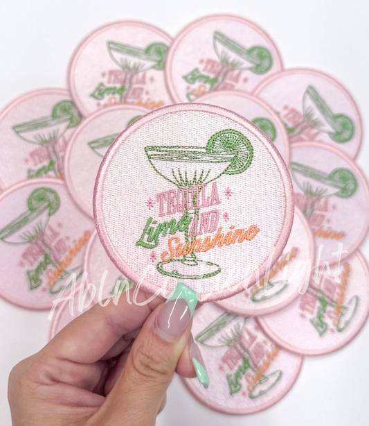 Tequila Lime Sunshine Embroidery Patch