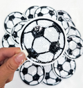 Soccer Ball Sequin Patch - Small