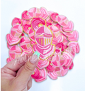 Knights Mascot Pink Embroidery Patch - Small