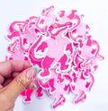 Gator Mascot Pink Embroidery Patch - Small