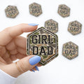Girl Dad Camo Embroidered Mens Patch