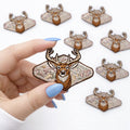 Deer Camo Embroidered Mens Patch