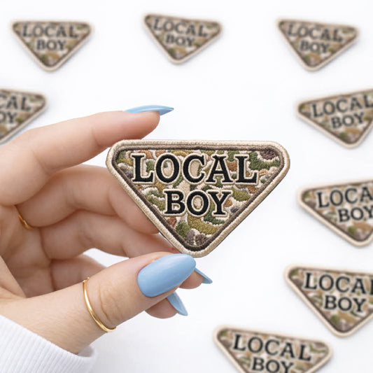 Local Boy Camo Embroidered Mens Patch