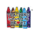 Teaching is a Work of Heart Sequins Teacher Patch - Large
