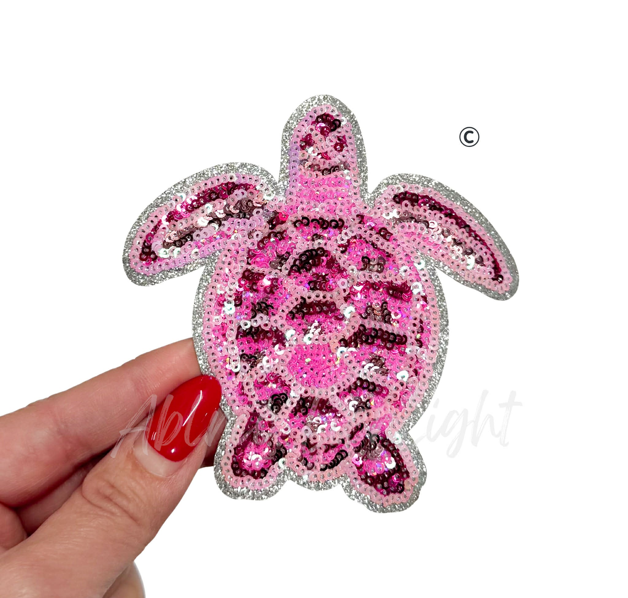 Pink Turtle Summer Sequin Patch-Small – ABLNco