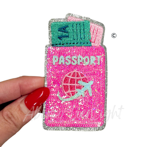 Passport Summer Sequin Patch-Small