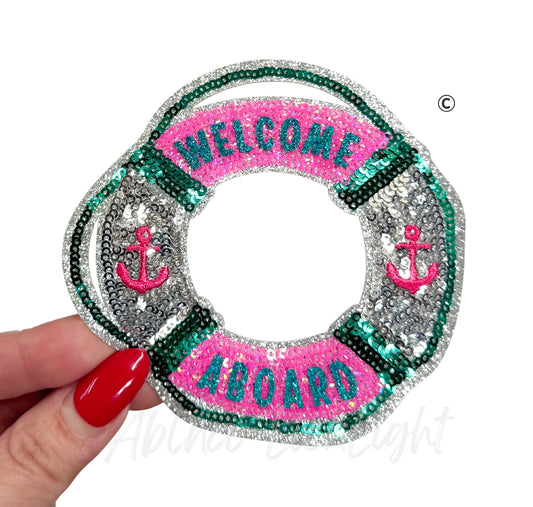 Welcome Summer Sequin Patch-Small
