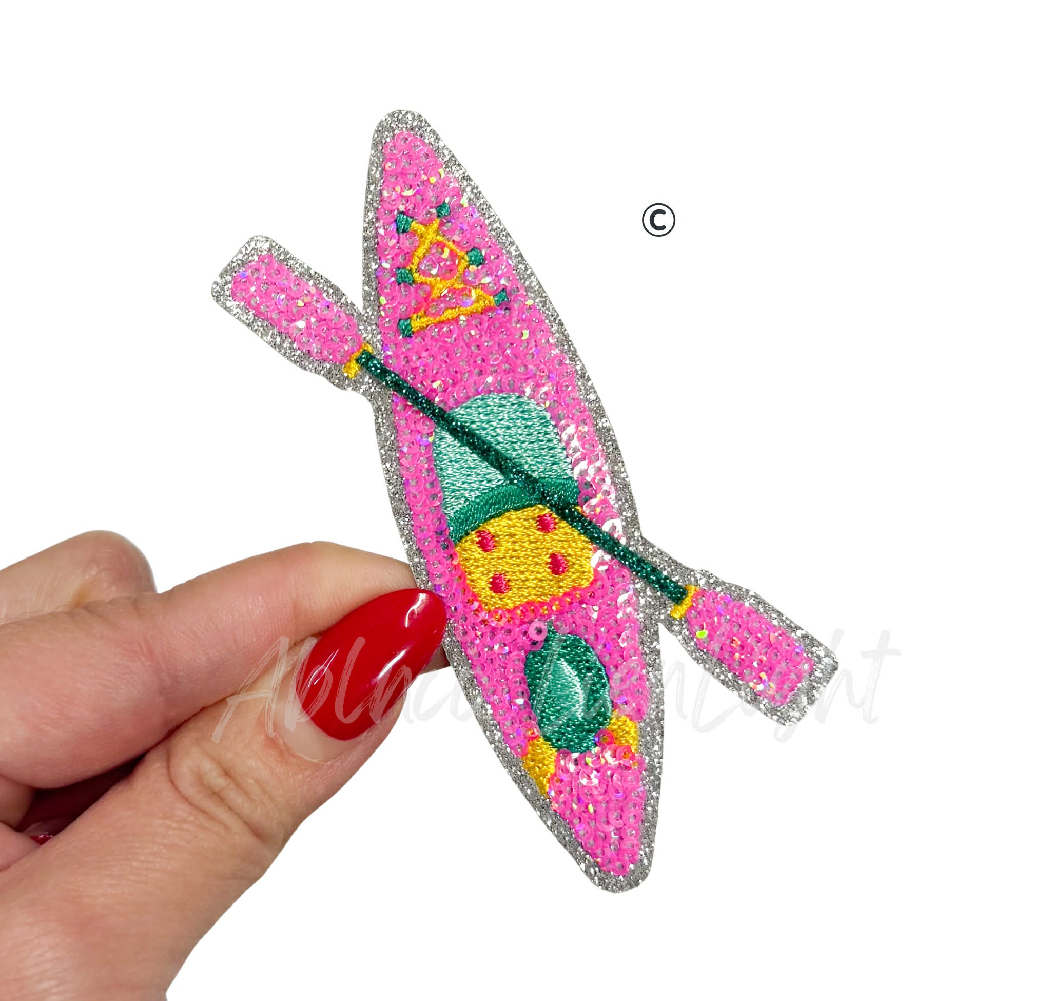 Kayak Summer Sequin Patch-Small
