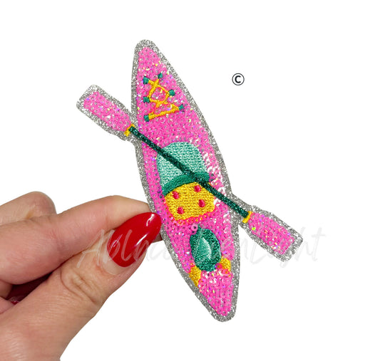 Kayak Summer Sequin Patch-Small