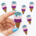 Ice Cream Embroidered Dog Patch