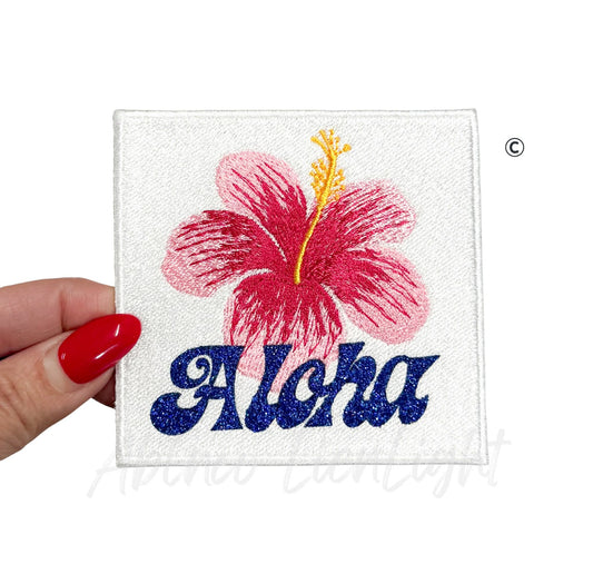 Aloha Summer Embroidered Patch-Small