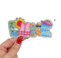 Lake Summer Sequin Embroidery Patch-Small