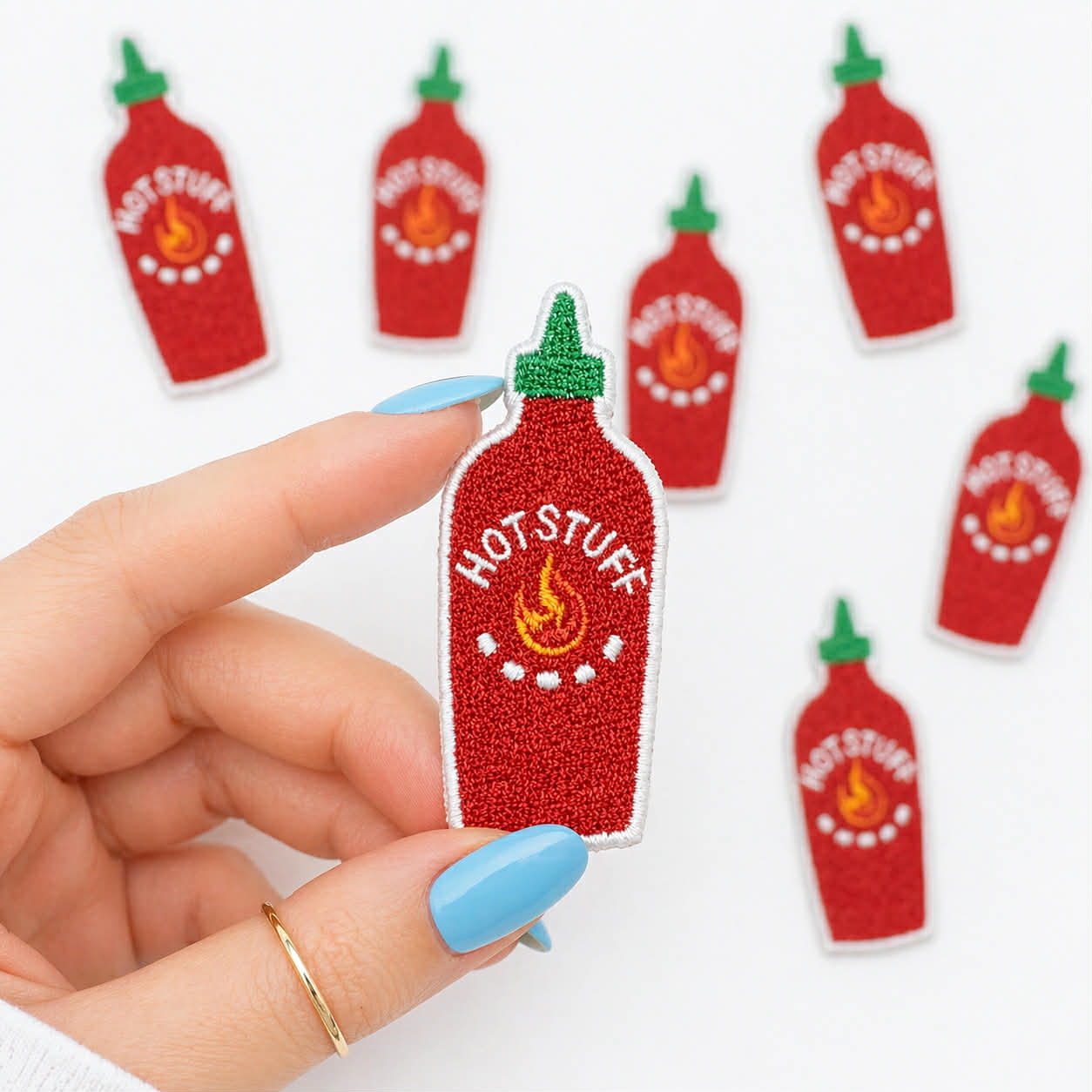 Hot Stuff Embroidered Dog Patch