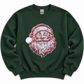 Vintage Santa Holiday Christmas Sequin Patch Sweatshirt