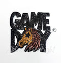 Mustang Mascot Game Day Sequin Patch - Large