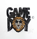 Lion Mascot Game Day Sequin Patch - Large