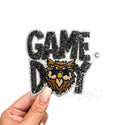 Owl Mascot Game Day Sequin Patch - Small