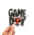 Fox Mascot Game Day Sequin Patch - Small