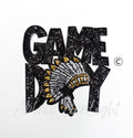 Chief Warrior Mascot Game Day Sequin Patch - Large