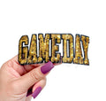 Gold Game Day Sequin Patch - Small