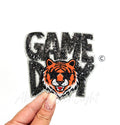 Tiger Mascot Game Day Sequin Patch - Small
