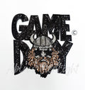 Viking Mascot Game Day Sequin Patch - Large