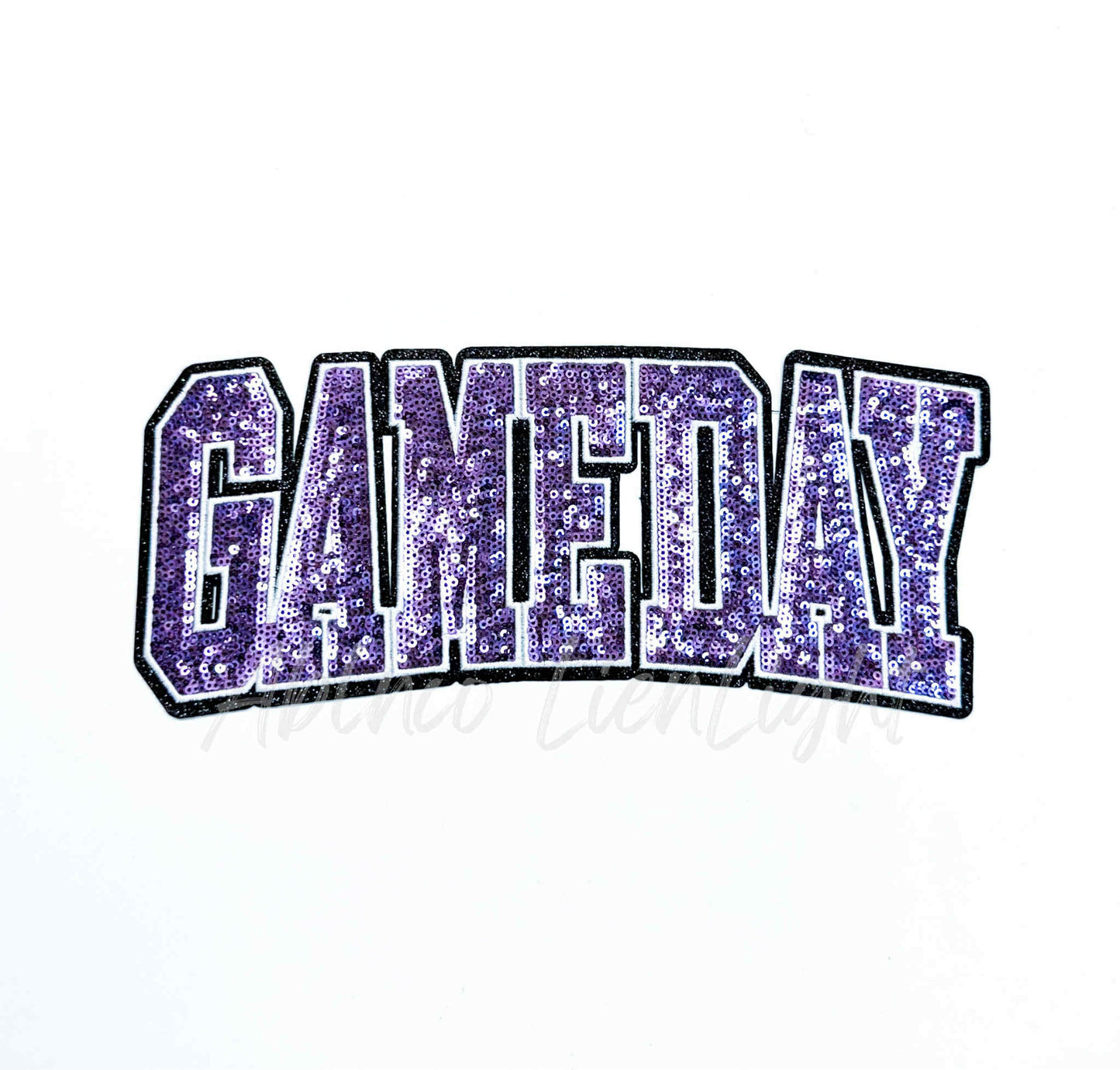 Purple Game Day Sequins Patch