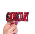 Red Game Day Sequin Patch - Small