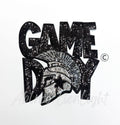 Trojan Mascot Game Day Sequin Patch - Large