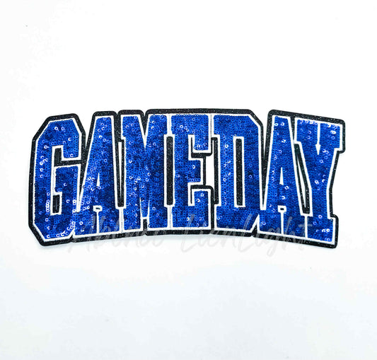 Royal Game Day Sequins Patch