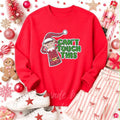Can't Touch This Elf Christmas Sequin Patch Sweatshirt