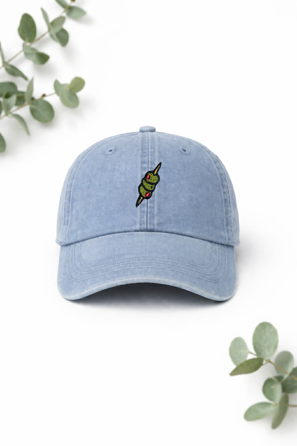 Mini Martini Olives Embroidered Patch