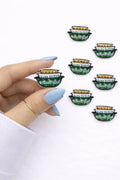 Mini Vintage Bowls Embroidered Patch