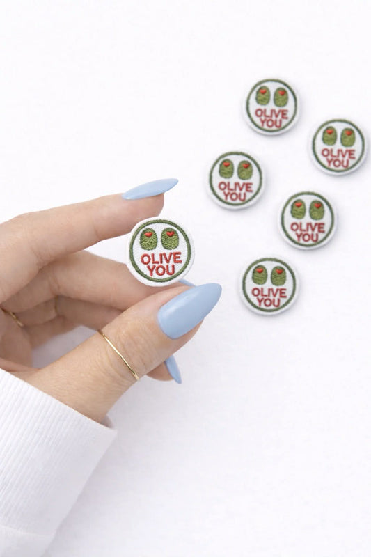 Mini Olive You Olives Embroidered Patch