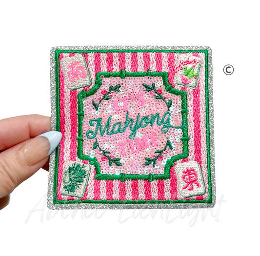 It's Mahjong Time Tile Mat Sequin Patch - Small