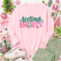 Feeling Frosty Christmas Sequin Patch Sweatshirt