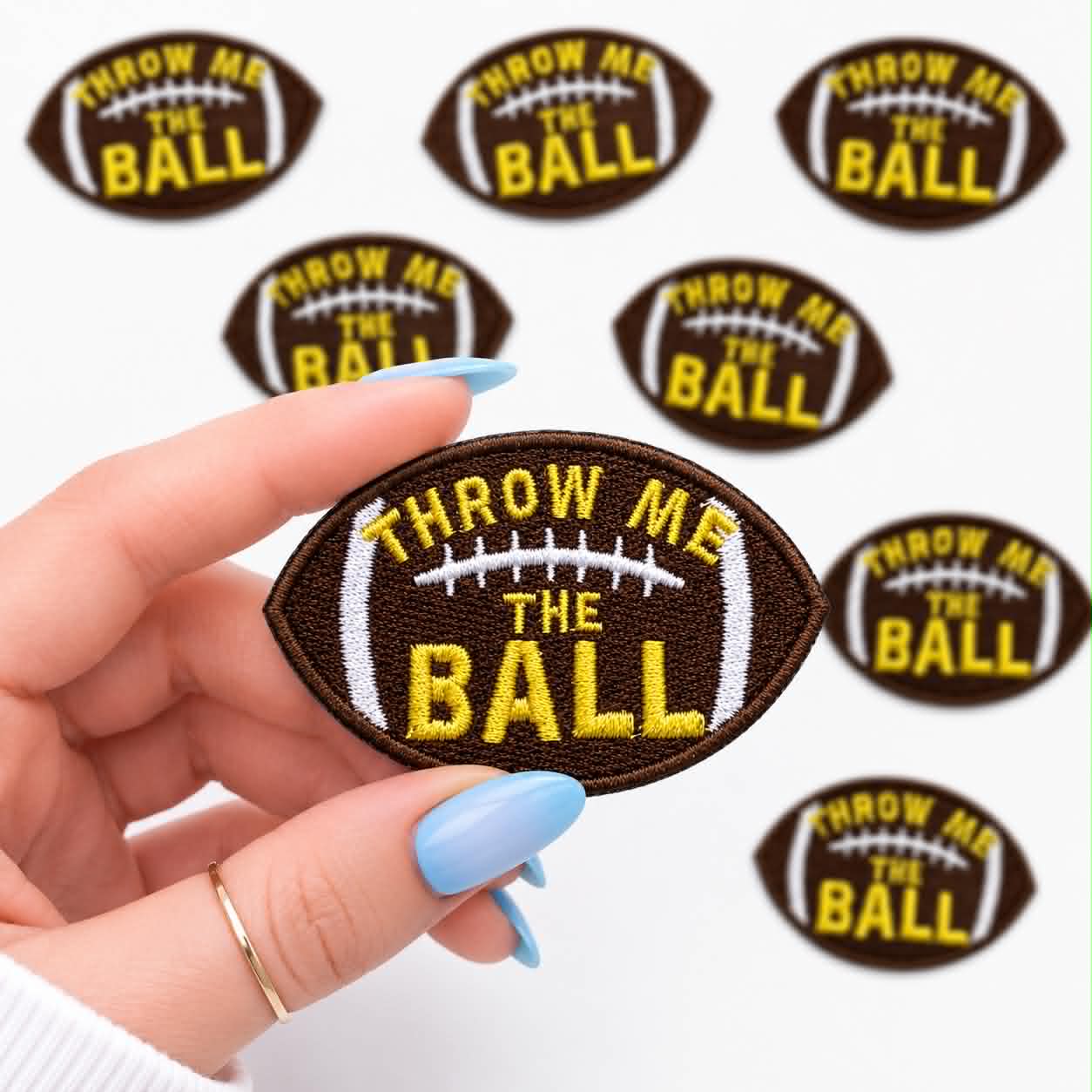 Throw Me The Ball Embroidered Dog Patch