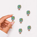 Mini Globe Embroidered Patch