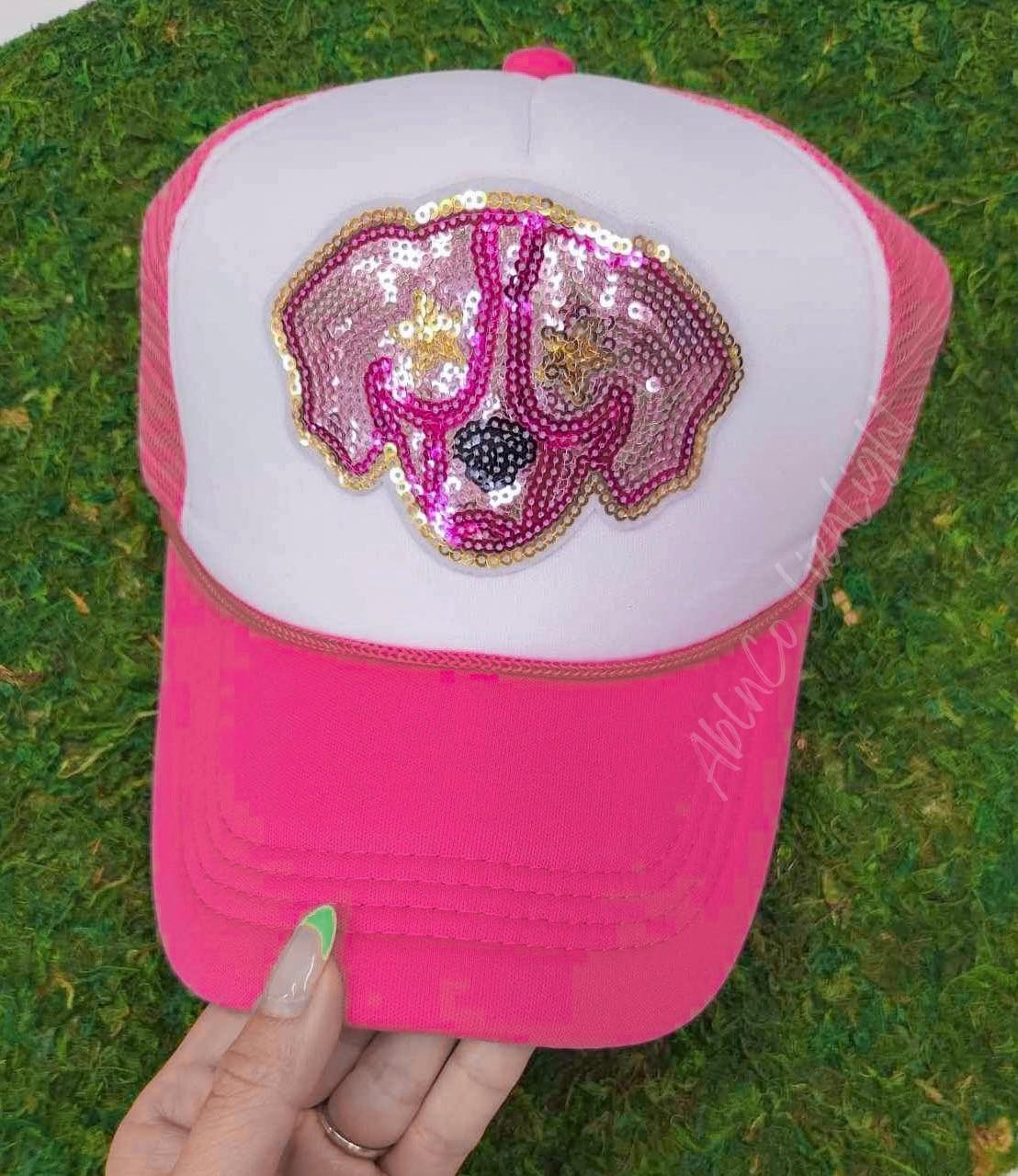 Preppy Pink Mascot™ Lion Trucker Hat