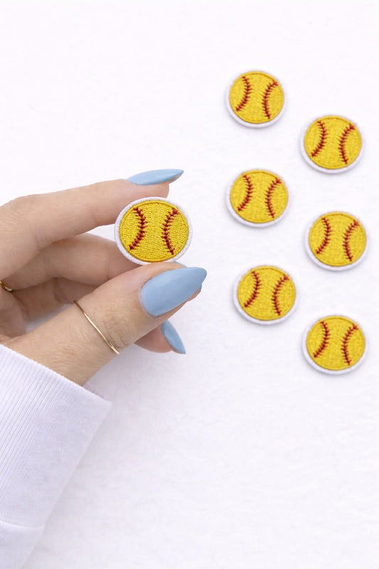 Mini Softball Embroidered Patch