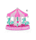 Pink Carousel Fair Carnival Sequin Patch - Large