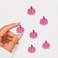 Mini Pink Pumpkin Embroidered Patch