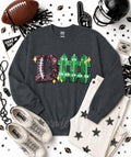 D Fence Football Sequin Patch Sweatshirt