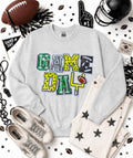 Game Day Plays Football Sequin Patch Sweatshirt